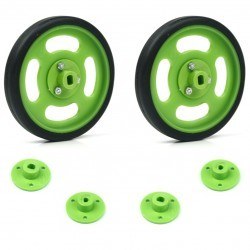 70x11mm Green Wheel Set 
