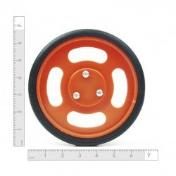 70x11 mm Turuncu Renk Geçmeli Tekerlek Seti - 3