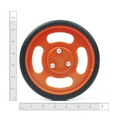 70x11 mm Turuncu Renk Geçmeli Tekerlek Seti - 3