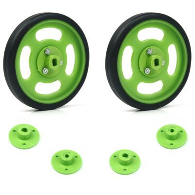70x11 mm Yeşil Renk Geçmeli Tekerlek Seti - 1