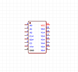 74HC138D 3-to-8 Demultiplexer/Dekoder Entegresi - SOP-16 - 2