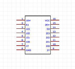 74HC153D,653 - SOIC-16 - 2