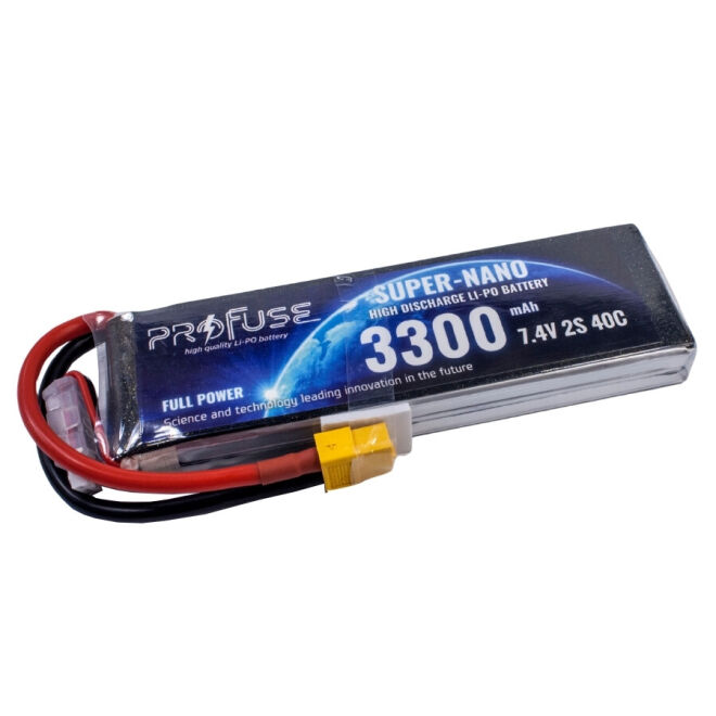 7,4V Lipo Battery 3300mAh 40C - 1
