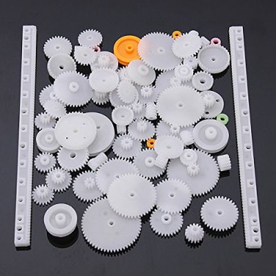 75 Parça Plastik Dişli Çark Seti (DC Motor - DIY - Hobi Seti) - 1