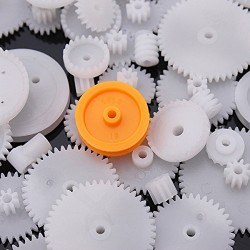 75 Parça Plastik Dişli Çark Seti (DC Motor - DIY - Hobi Seti) - 2