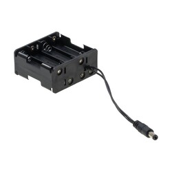 8 AA Battery Holder - Barrel Jack Output 