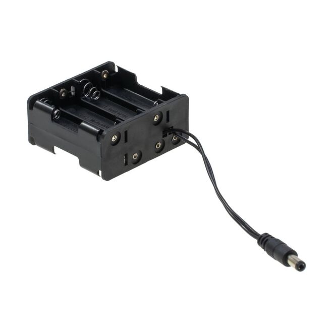 8 AA Battery Holder - Barrel Jack Output - 1