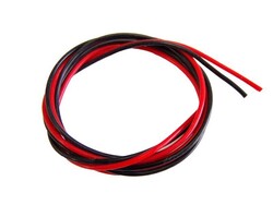 8 AWG 1 Metre Siyah ve Kırmızı Silikon Kablo 