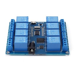 8 way 5 V Serial Control Relay Module (Micro USB & Pin) - 4