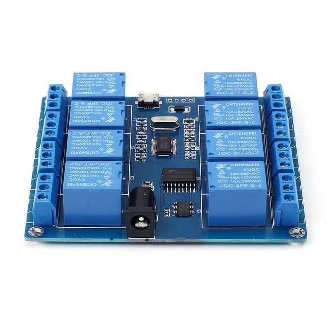 8 way 5 V Serial Control Relay Module (Micro USB & Pin) - 4