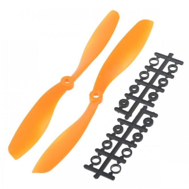 8045 Orange Plastic CW/CCW Propeller Set - 1
