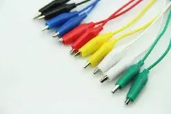 8 mm Double-Ended Medium Size Alligator Clip Cable (35-27 mm) 45 cm - 10 Pieces - 3
