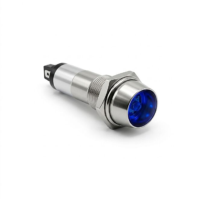 8mm Pano Sinyal LED'i 12V Mavi - 1