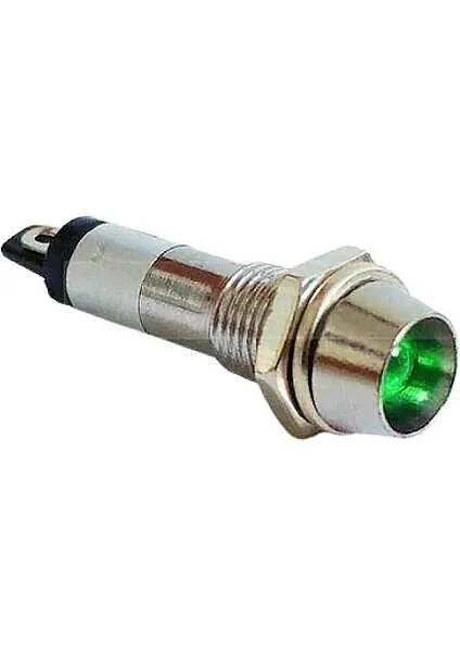 8mm Pano Sinyal LED'i 220V Yeşil - 1