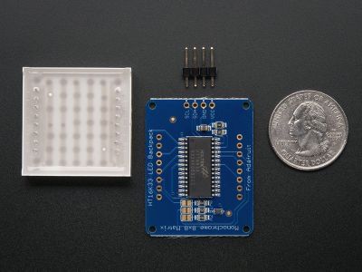 8x8 1.2 Inch Küçük I2C Bağlantılı Led Matris (Kırmızı) - 2