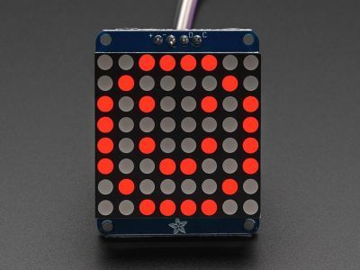 8x8 1.2 Inch Küçük I2C Bağlantılı Led Matris (Kırmızı) - 3