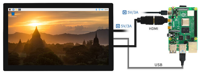 9inch QLED Quantum Dot Display, Capacitive Touch, 1280×720, G+G Toughened Glass Panel, Various Systems Support - 7
