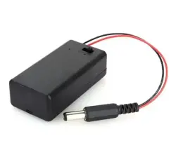 9V Covered Battery Holder - Battery Case - 1