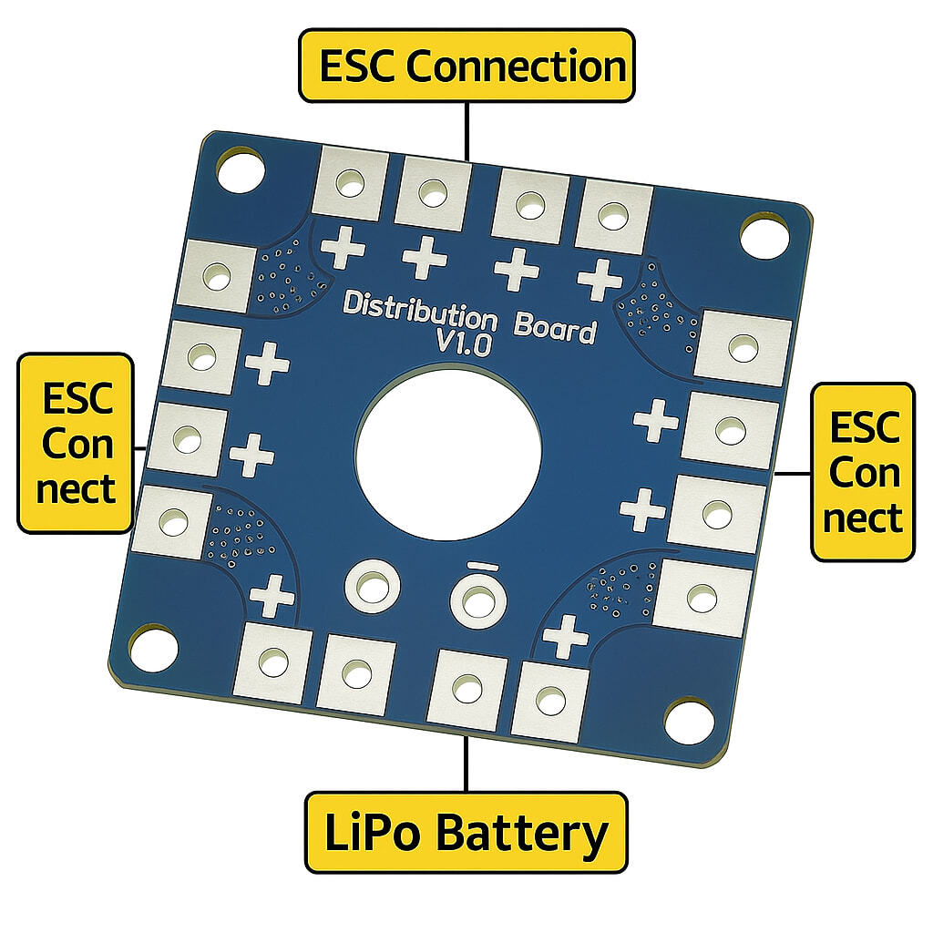 Drone Power Distribution Board Connection Diagram