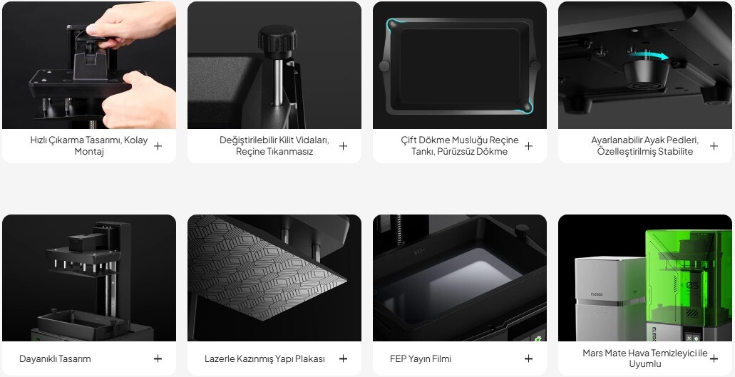 Elegoo Mars 5 9K 3D Yazıcı Özellikleri