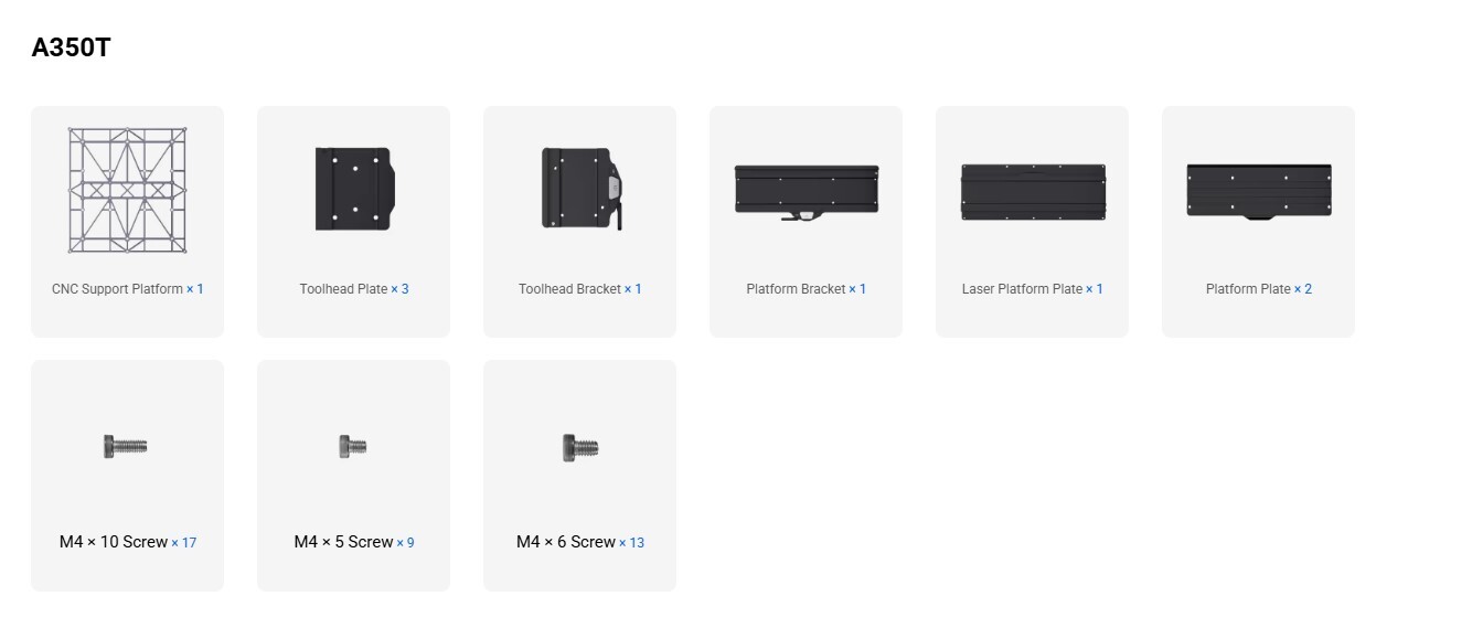 Snapmaker Quick Swap Kit A350