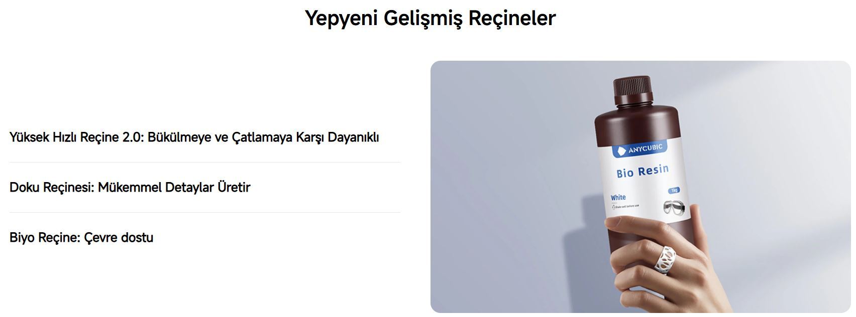 Anycubic Photon Mono 4 - Örnek Baskılar