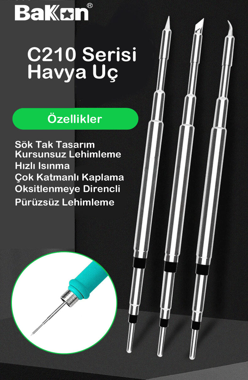 Bakon C210-I Soldering Tip