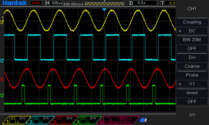 Hantek DSO4104B 100MHz 4-Channel Digital Oscilloscope