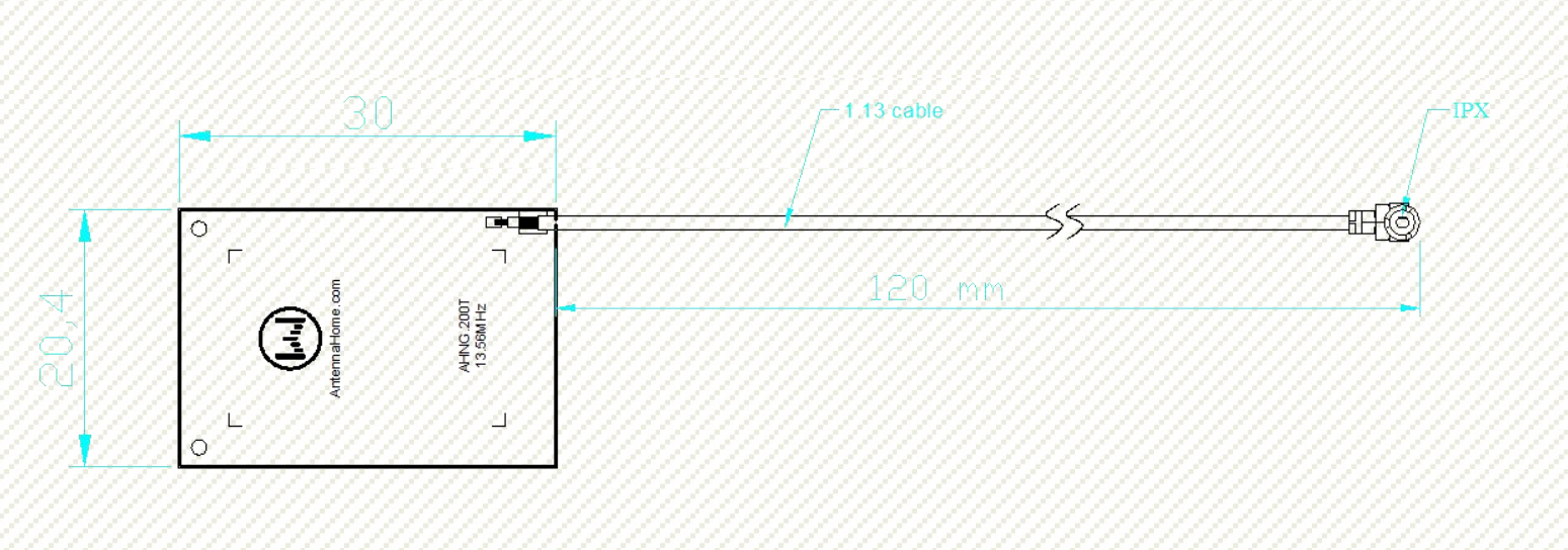 Antenna Home AHNG.200T 13.56MHz NFC RFID PCB Antenna