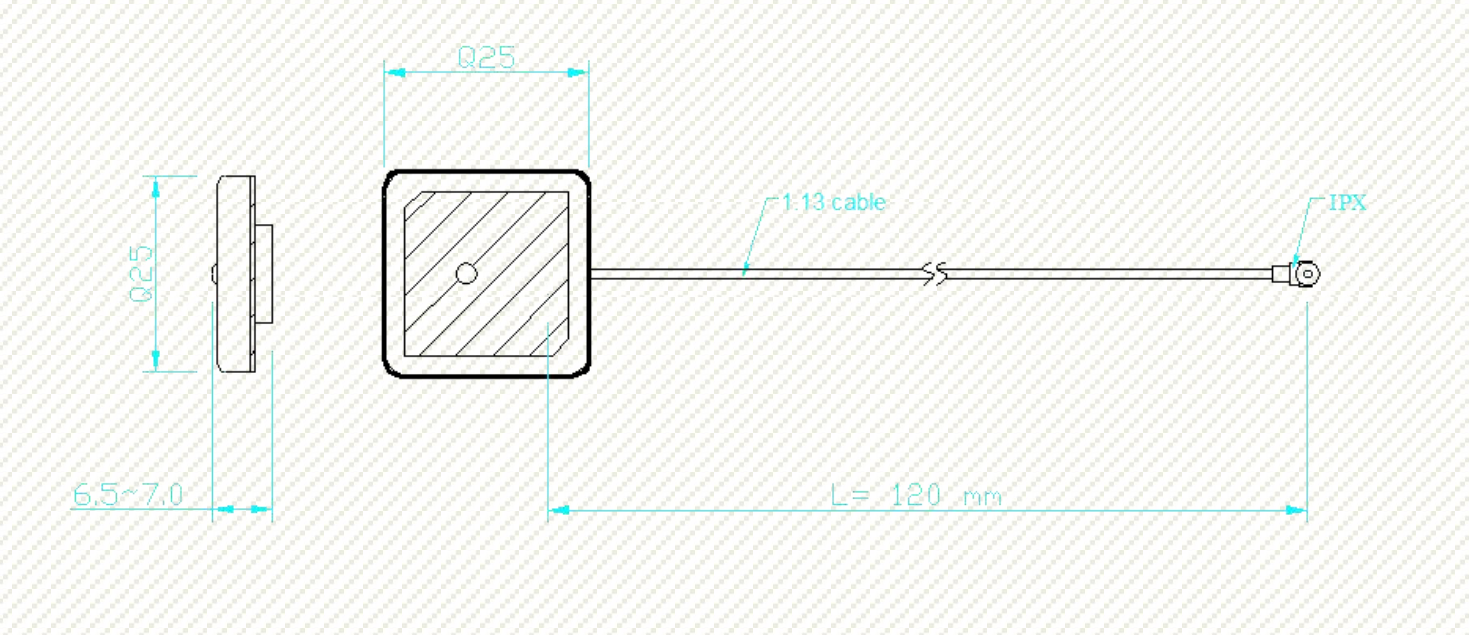 Antenna Home AHGG.202 GPS BD Internal Antenna IPX