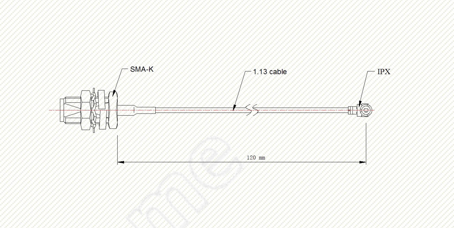 Antenna Home AHCG.101 SMA IPX Dönüştürücü Kablo 12cm