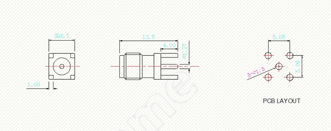 Antenna Home AHCG.201 SMA-K Q4 DIP Connector