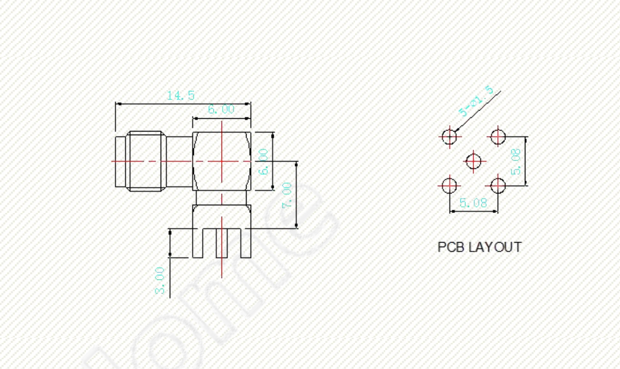 Antenna Home AHCG.202 SMA-K 90 Degree DIP Connector