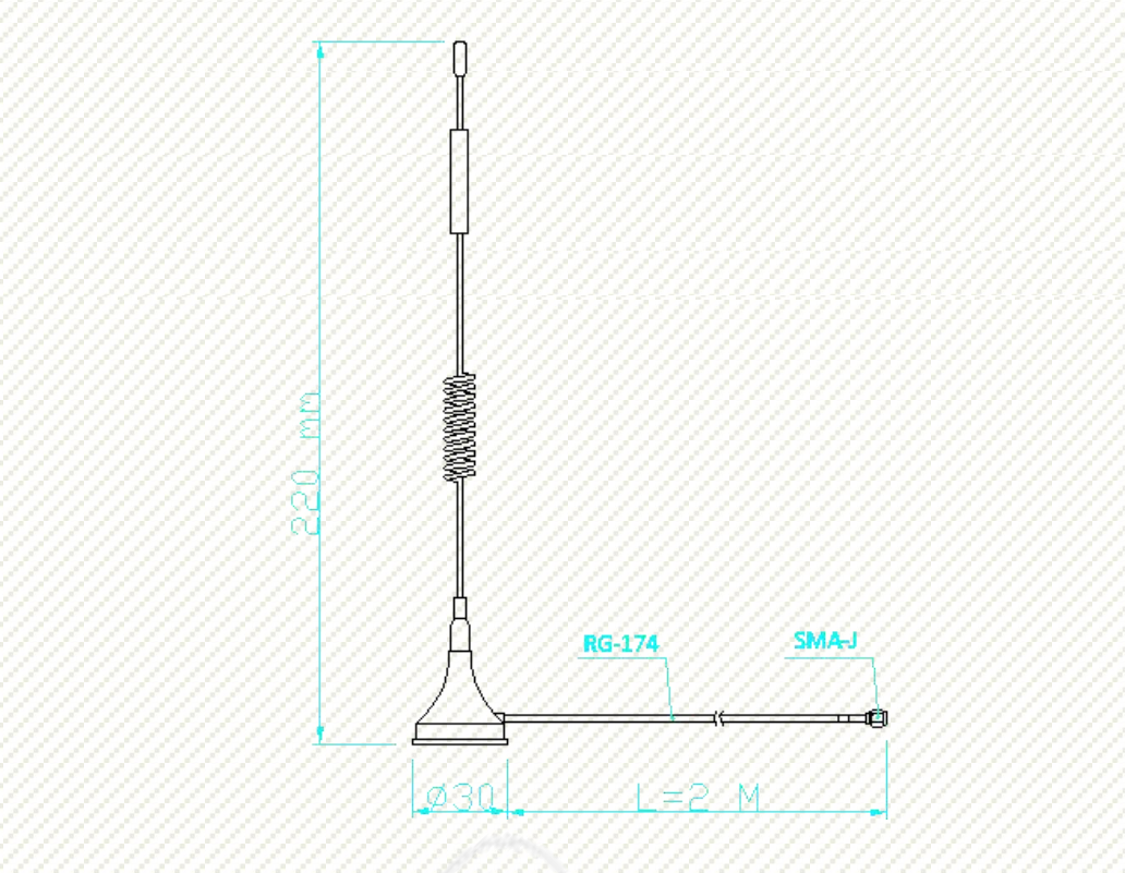 Antenna Home AH3G.405 4G NB-IoT SMA-J Metal Antenna
