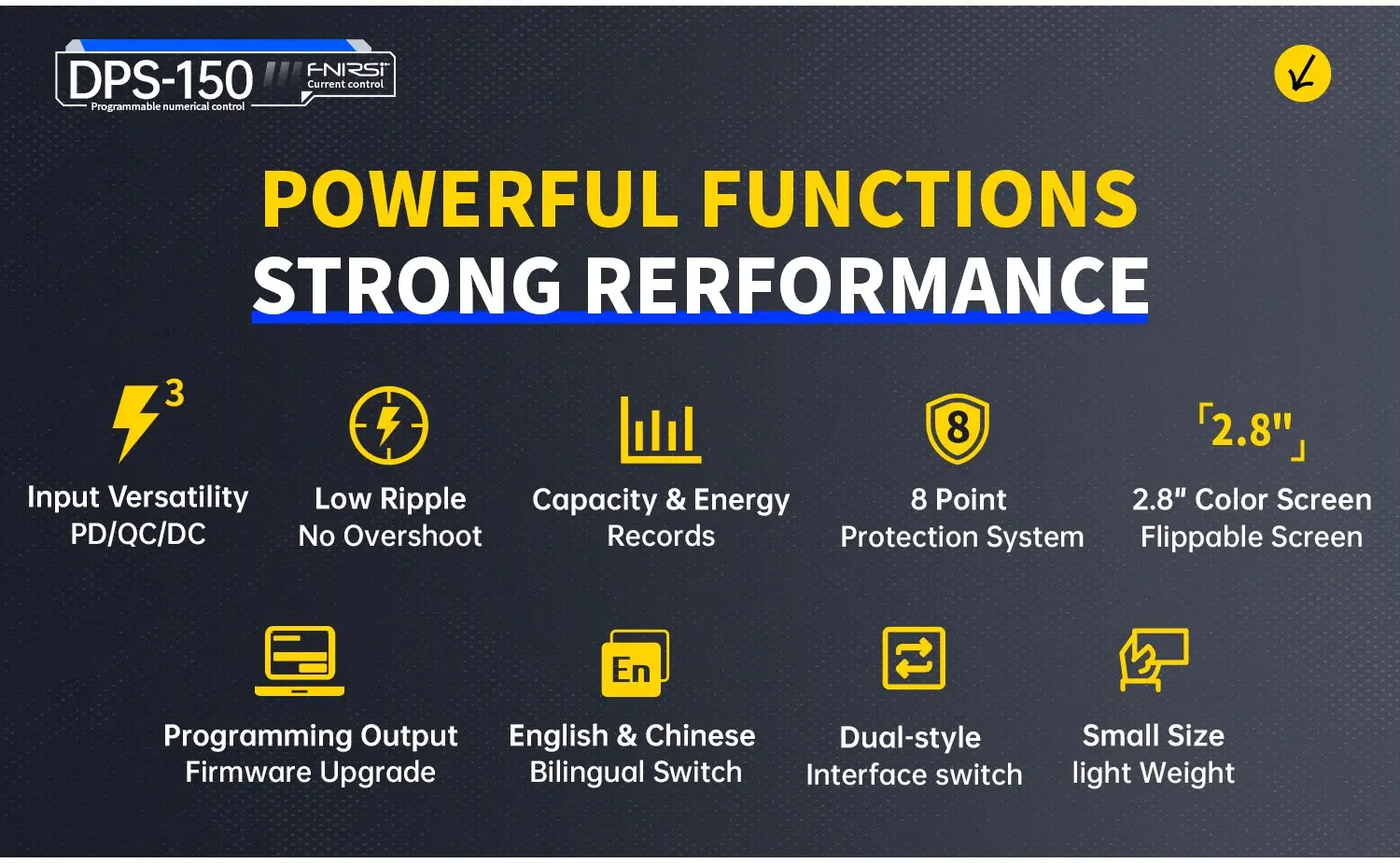 Fnirsi DPS150 Adjustable DC Programmable Power Supply