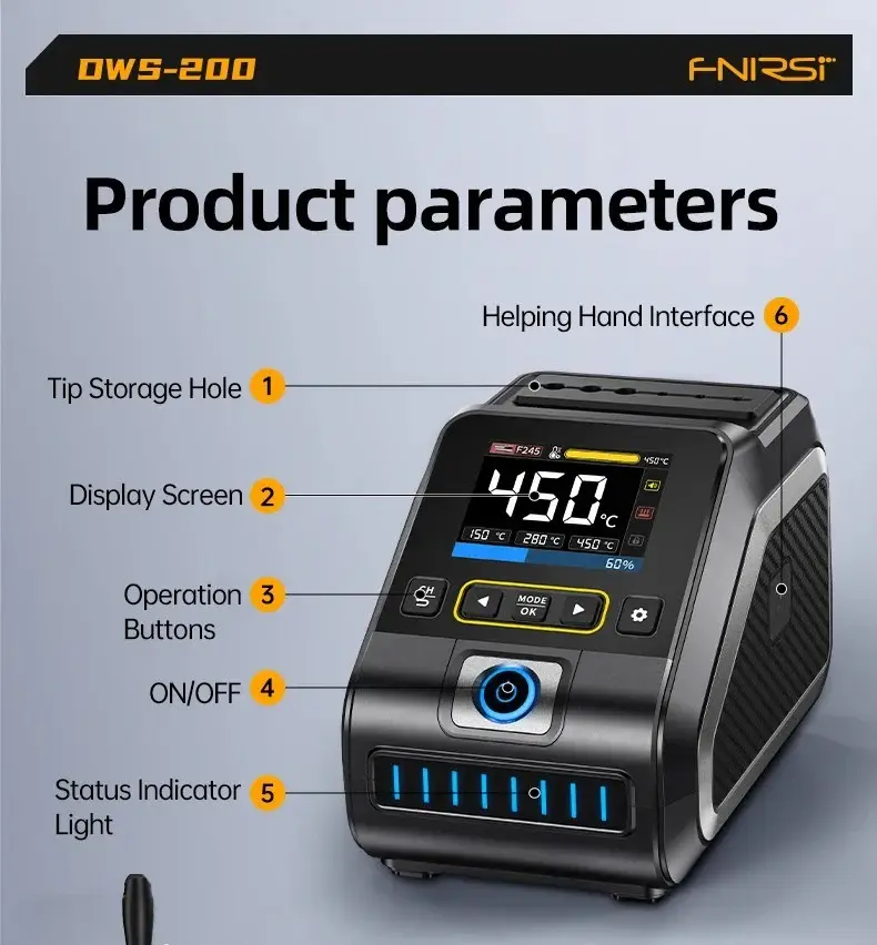 Fnirsi DWS-200 Max Precision Digital Soldering Station