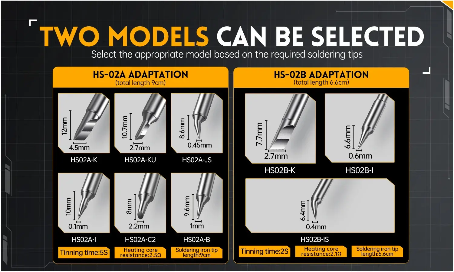 Fnirsi HS02A Replacement Soldering Tip HS02A-I