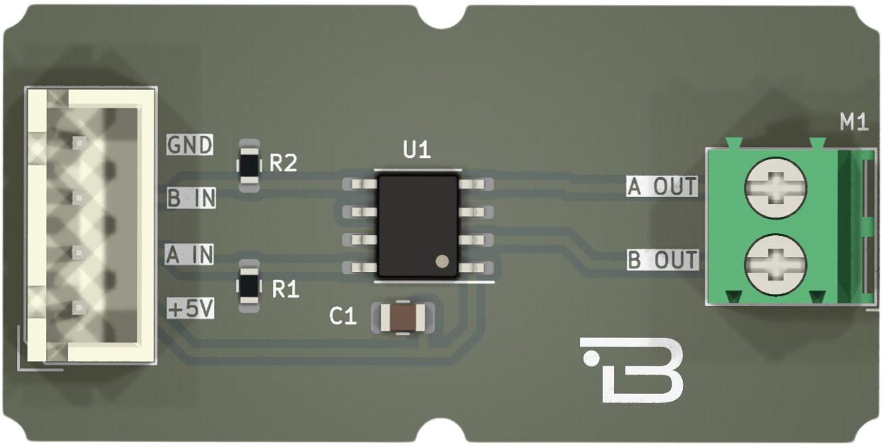 Boardoza BA6208 Motor Sürücü Kartı Ön Taraf