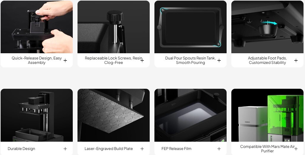 Elegoo Mars 5 9K 3D Printer Features