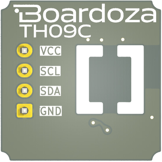 Boardoza TH09C Sıcaklık Sensör Kartı Arka Taraf