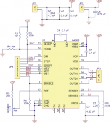 A4988 Step Motor Sürücü Kartı (Siyah PCB) - PL-2128 - 6