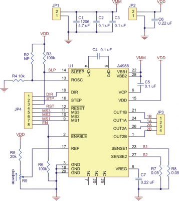 A4988 Step Motor Sürücü Kartı (Siyah PCB) - PL-2128 - 6