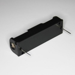 AA Pil İçin Tekli Pil Yuvası (PCB Montajlı) - Pil Yatağı 