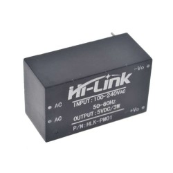 AC 220V - DC 5V Dönüştürücü 3W Güç Kaynağı HLK-PM01 - Robotistan