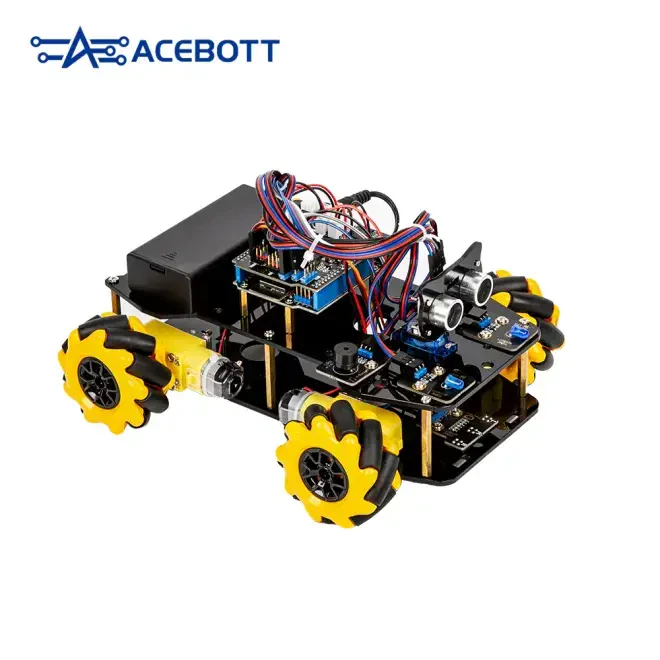 Acebott ESP32 Omni Tekerlekli Akıllı Robot Araba Başlangıç Seti - QD001 - 3