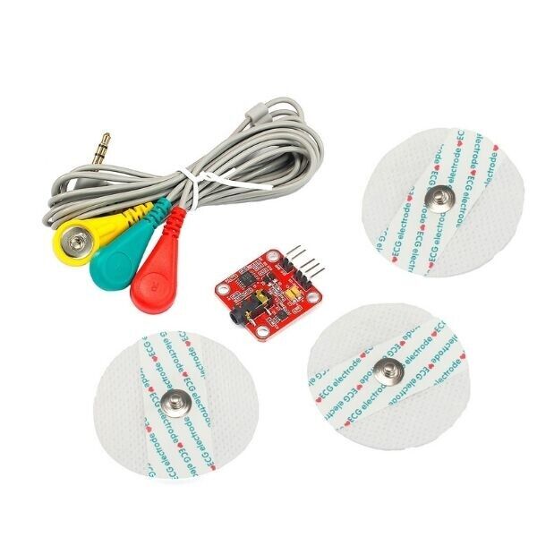 AD8232 EMG Heart Rate Pulse Graph Monitoring ECG Module Kit - 1