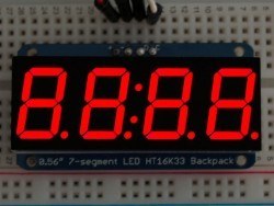 4 Haneli 0.56 Inch 7-Segment I2C Ekran (Kırmızı) - Adafruit