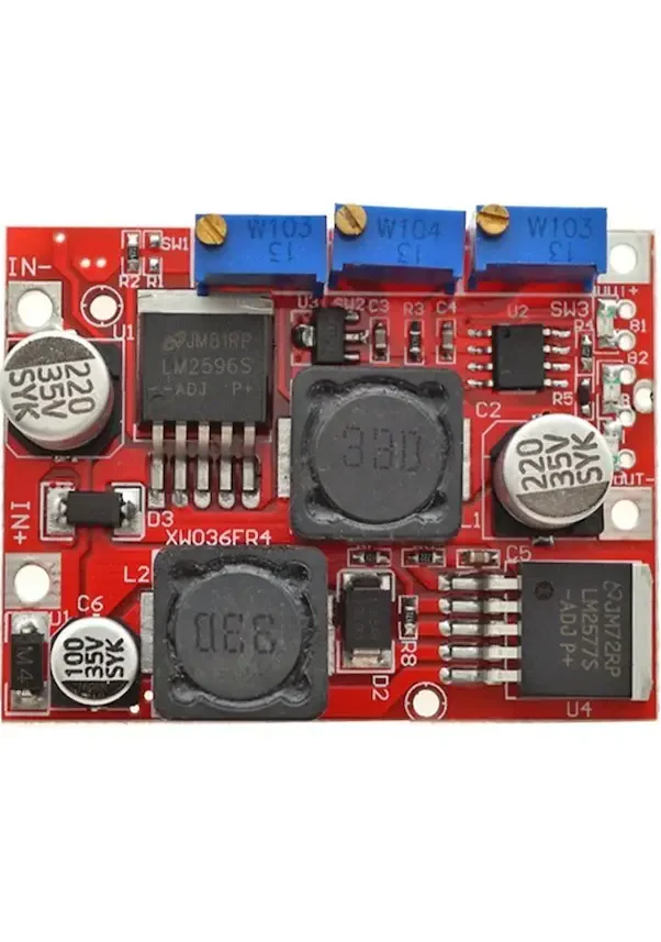 Adjustable Step-Up / Step-Down Voltage Regulator LM2577 + LM2596 - 2