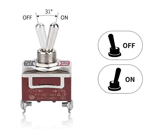 Ağır Hizmet Toggle Anahtar 2P ON-OFF - 2