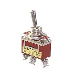 Ağır Hizmet Toggle Anahtar 6P DPDT OFF-Anlık - Robotistan